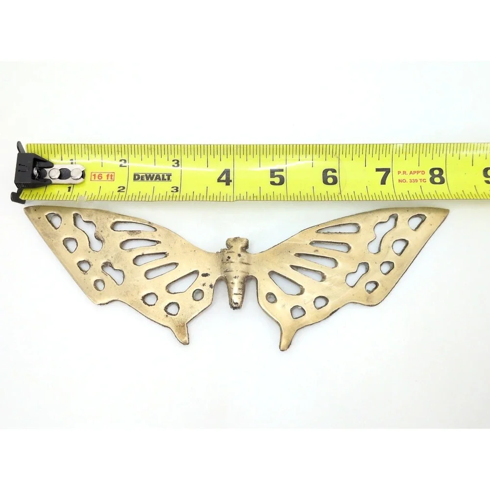 Brass Butterfly Wall Art 1 Brass Butterfly Mid Century Modern Decor No Antennae